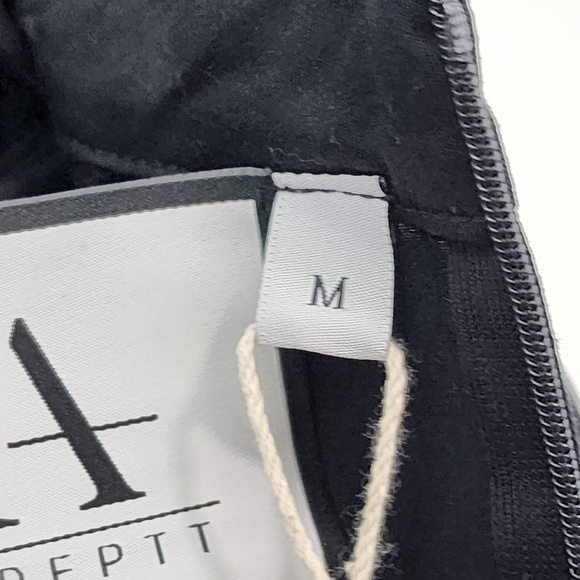 Adeptt Women's Ruched Details Black Collared Balloon Dress Sz M - Picture 7 of 10